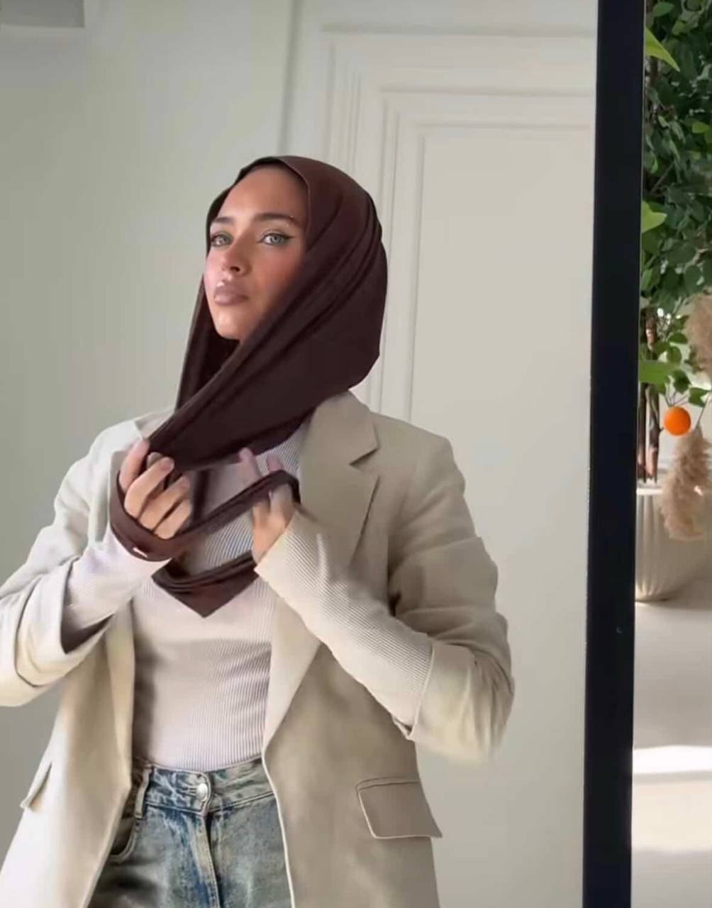 Easy wear stretch jerseys hijab