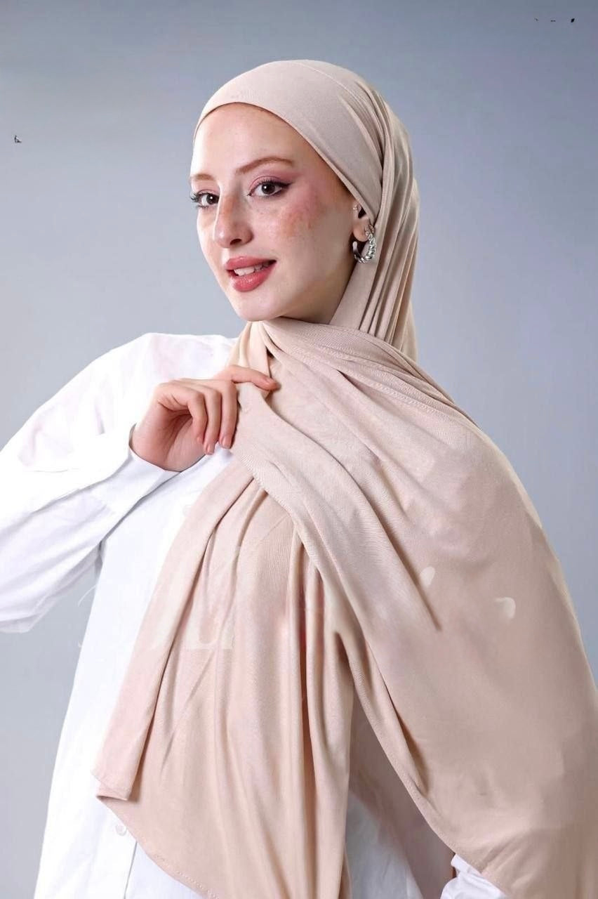 Cashmere Crema 2 piece jersey stretch hijab