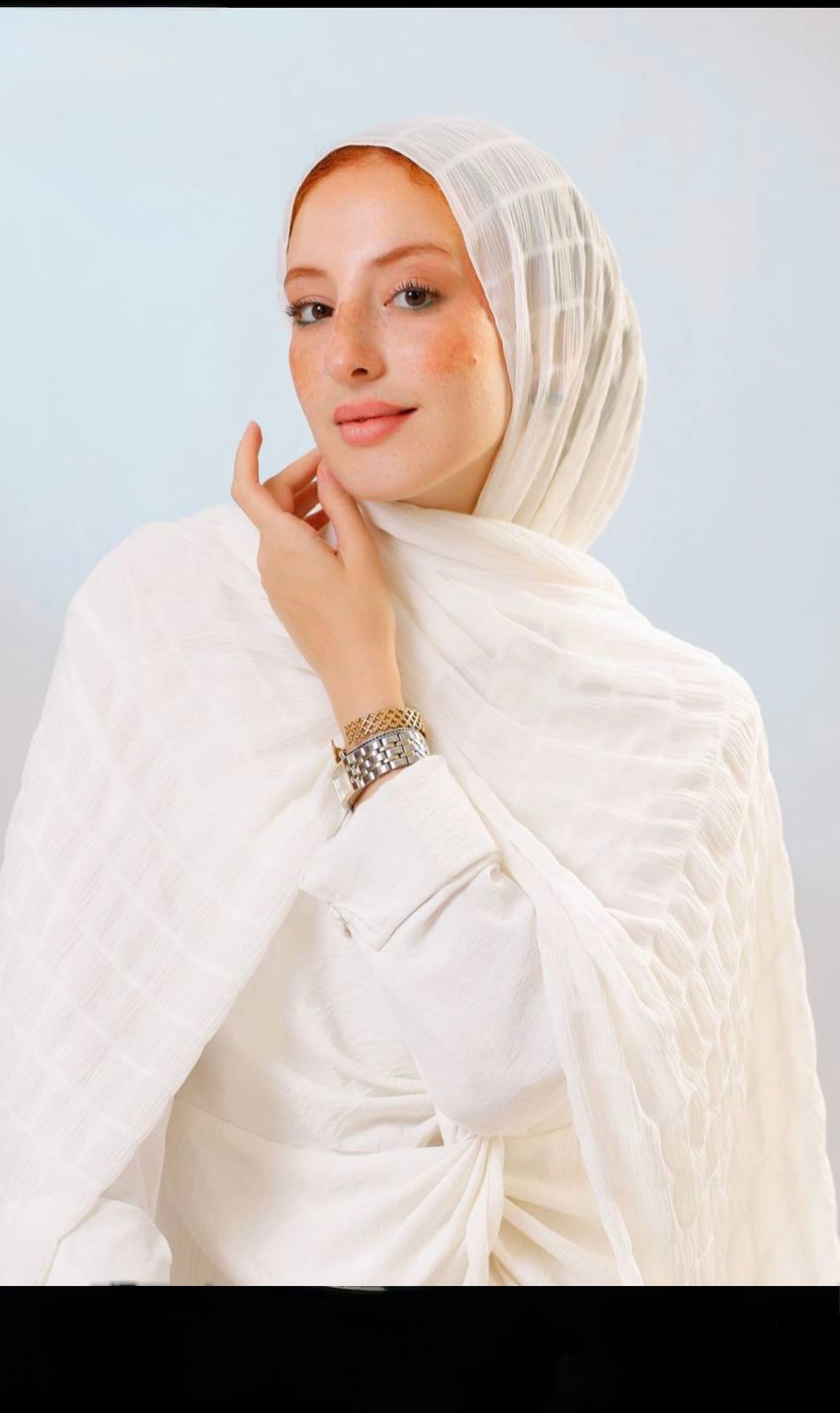 Bubbly stretchy chiffon nonslip