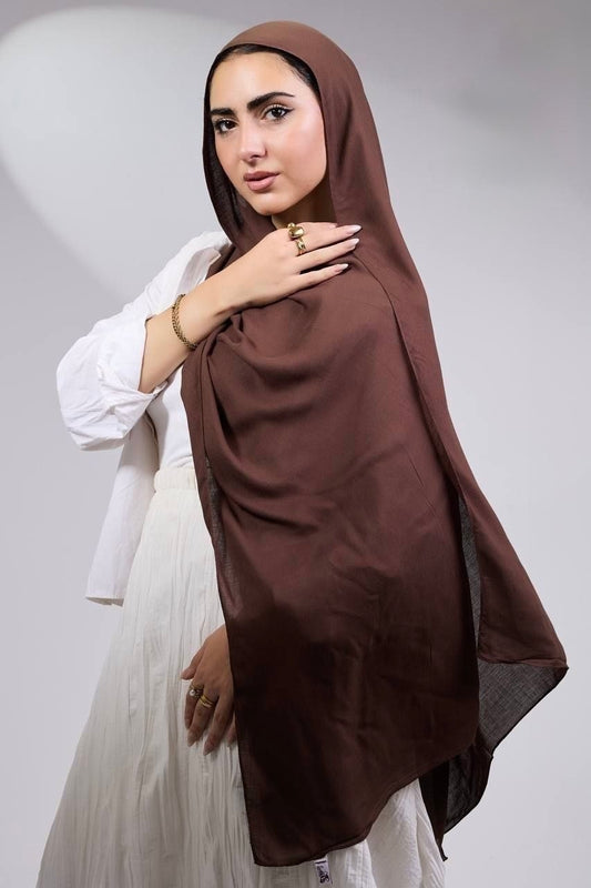 Brown model hijab