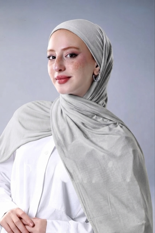Soft Dove Grey two piece stretch jersey