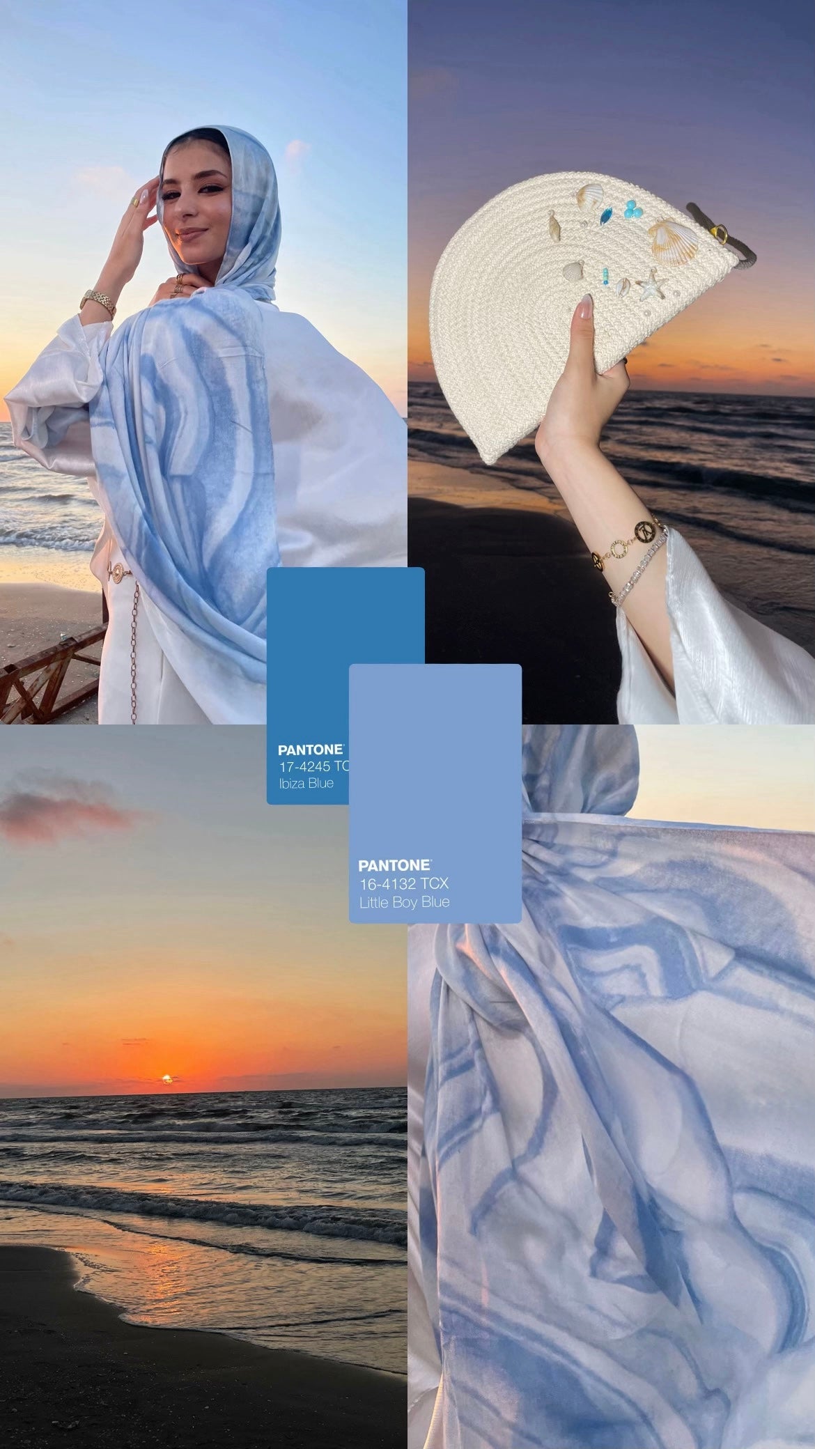 Seaside Watercolor model hijab