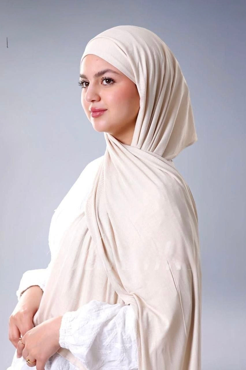 Chilled Cream 2 piece jersey stretch hijab