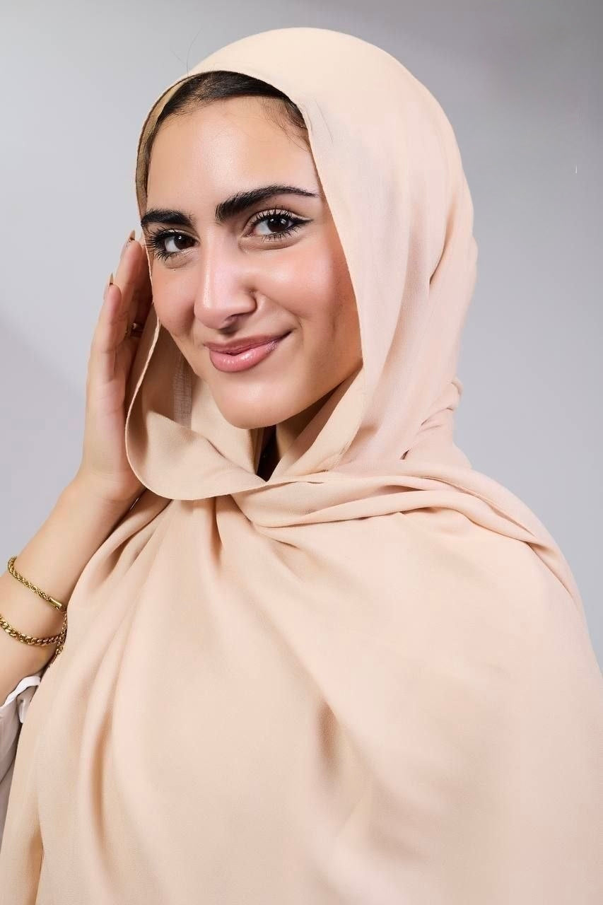 Champagne Nude model hijab